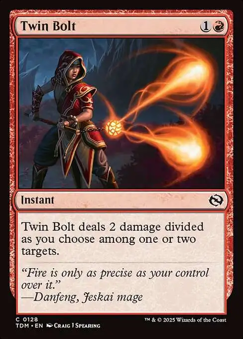 MtG Tarkir: Dragonstorm Common Twin Bolt #128