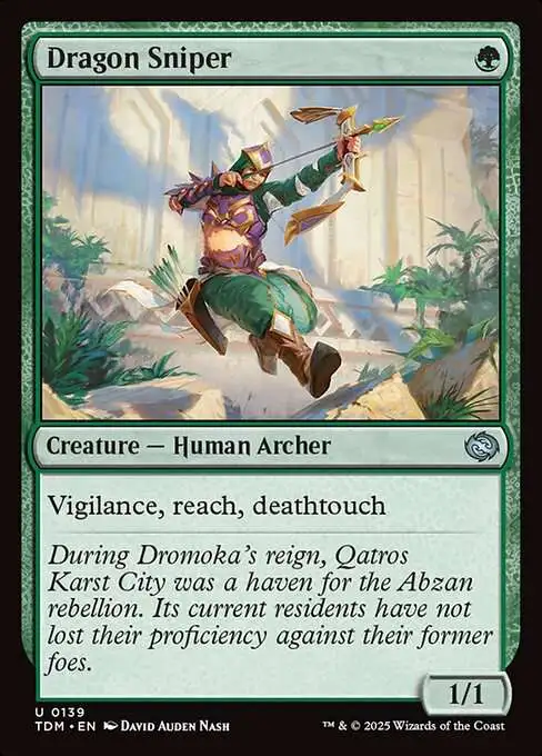 MtG Tarkir: Dragonstorm Uncommon Dragon Sniper #139