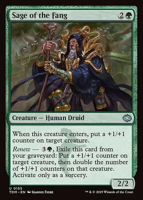 MtG Tarkir: Dragonstorm Uncommon Foil Sage of the Fang #155