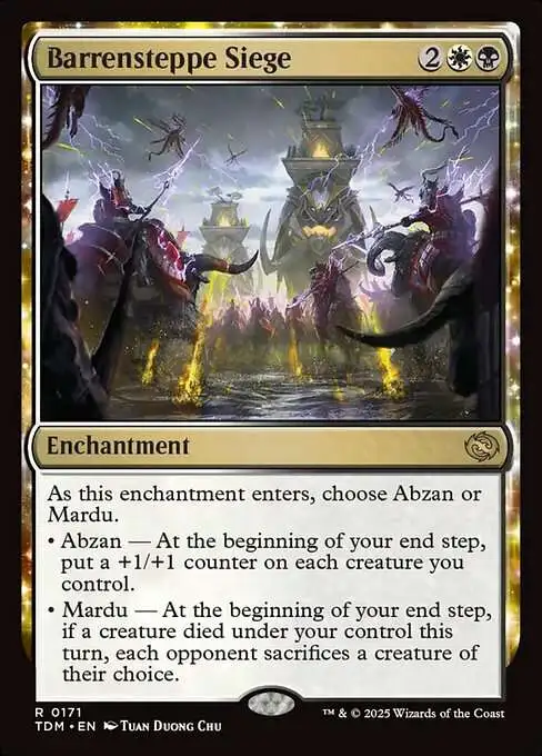 MtG Tarkir: Dragonstorm Rare Barrensteppe Siege #171