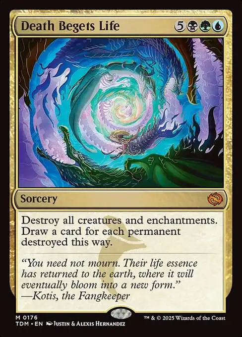 Magic The Gathering Tarkir Dragonstorm Single Card Mythic Rare Death Begets  Life 176 - ToyWiz