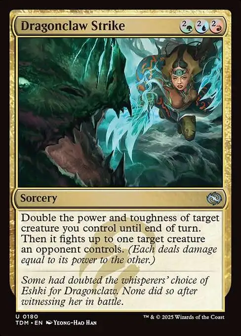 MtG Tarkir: Dragonstorm Uncommon Dragonclaw Strike #180