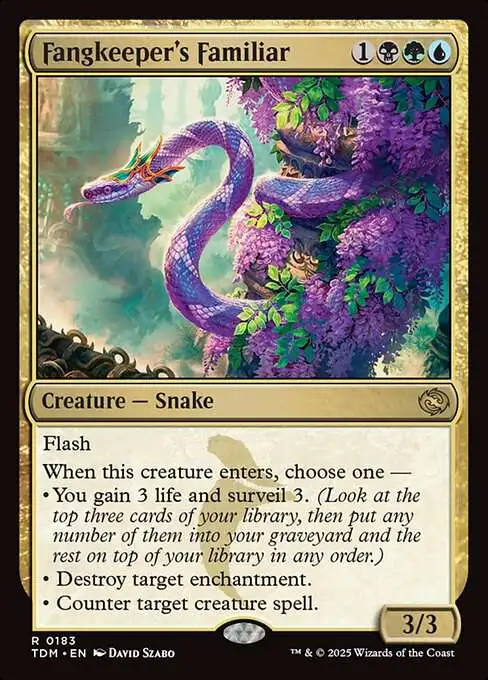 MtG Tarkir: Dragonstorm Rare Fangkeeper's Familiar #183