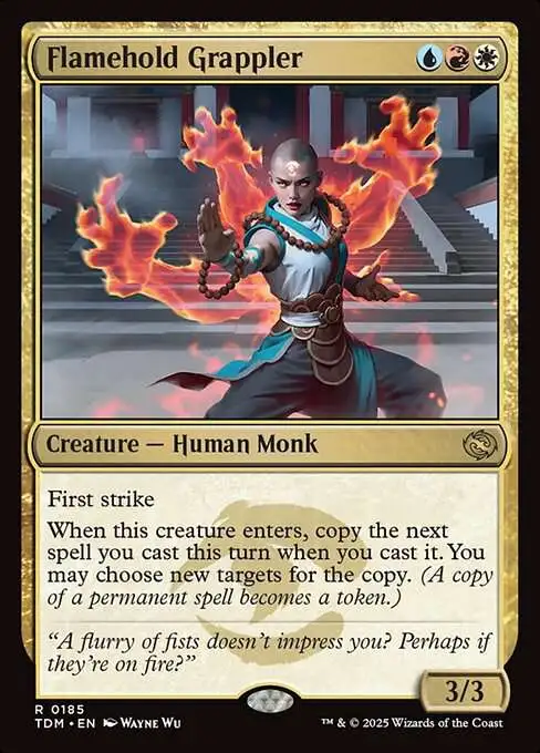MtG Tarkir: Dragonstorm Rare Flamehold Grappler #185