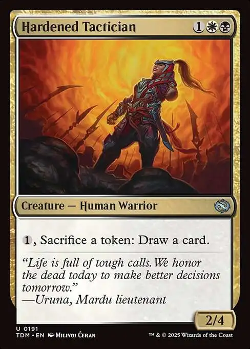 MtG Tarkir: Dragonstorm Uncommon Hardened Tactician #191