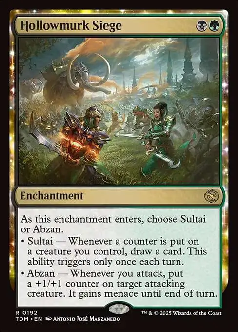 MtG Tarkir: Dragonstorm Rare Hollowmurk Siege #192