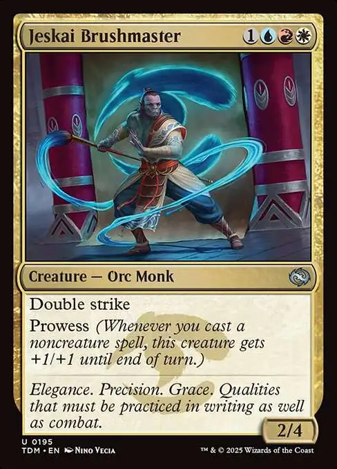 MtG Tarkir: Dragonstorm Uncommon Jeskai Brushmaster #195