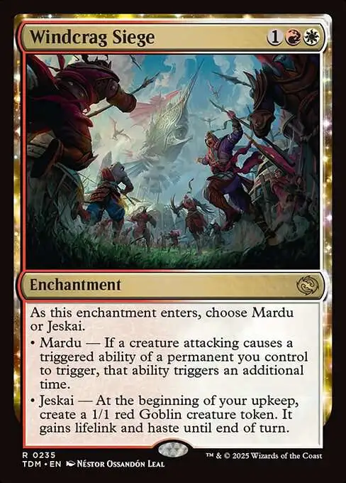 MtG Tarkir: Dragonstorm Rare FOIL Windcrag Siege #235
