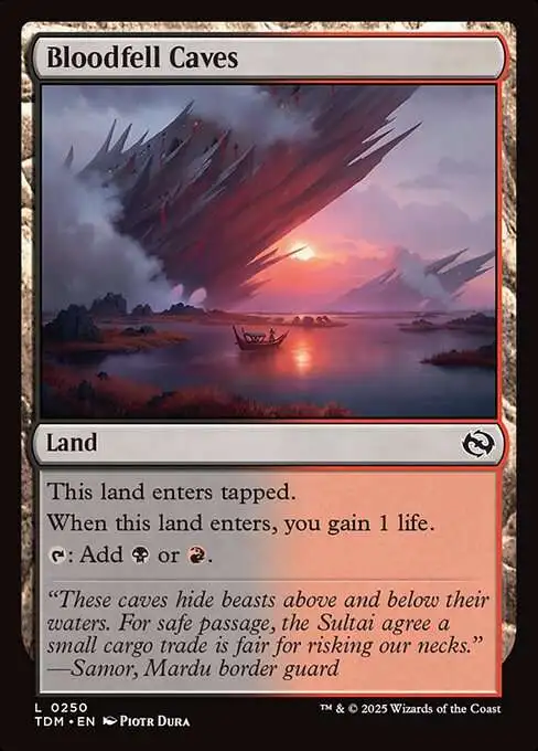 MtG Tarkir: Dragonstorm Common Bloodfell Caves #250