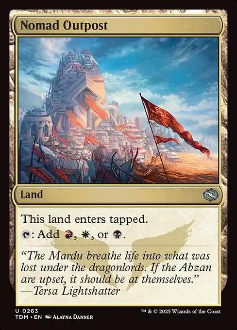 MtG Tarkir: Dragonstorm Uncommon Nomad Outpost #263
