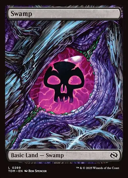 MtG Tarkir: Dragonstorm Common Swamp #289 [Dragon's Eye Land]