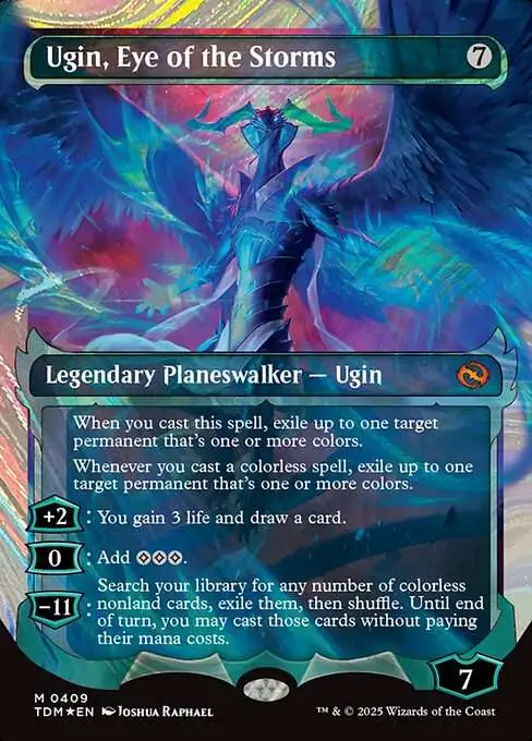 Magic The Gathering Tarkir Dragonstorm Single Card Mythic Rare Ugin, Eye of  the Storms 409 Halo Foil Ghostfire - ToyWiz