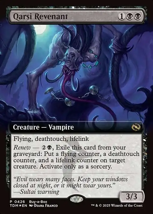 MtG Tarkir: Dragonstorm Rare Qarsi Revenant #426 [Promo]