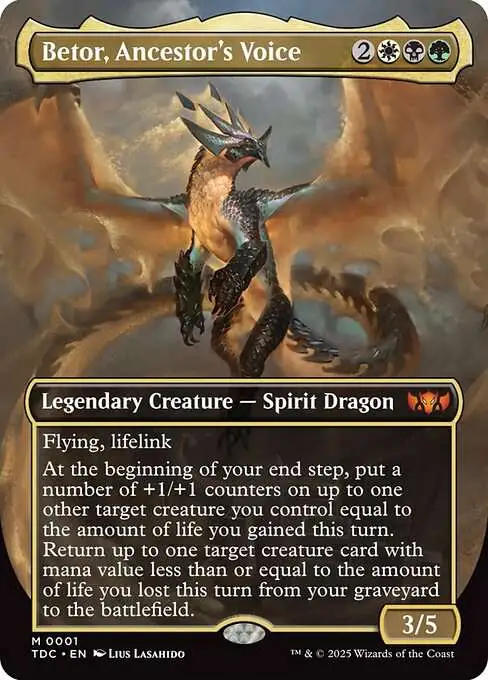 MtG Tarkir: Dragonstorm Commander Mythic Rare Betor, Ancestor's Voice #1