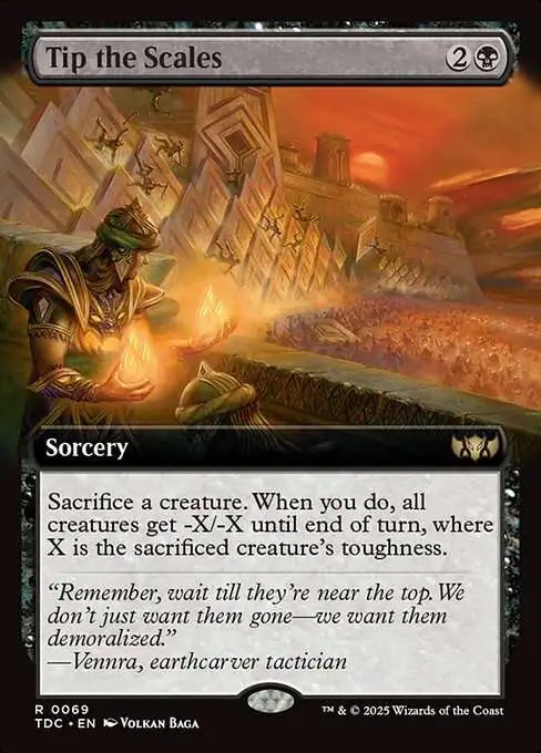 MtG Tarkir: Dragonstorm Commander Rare Tip the Scales #69