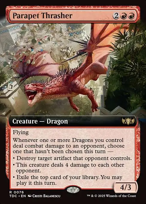MtG Tarkir: Dragonstorm Commander Rare Parapet Thrasher #76