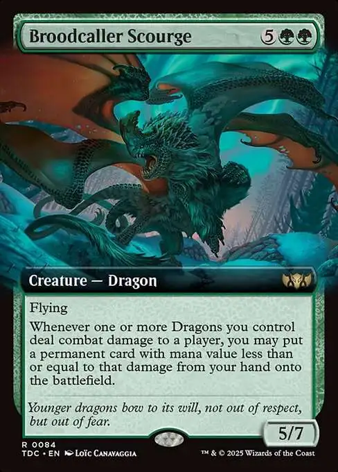 MtG Tarkir: Dragonstorm Commander Rare Broodcaller Scourge #84
