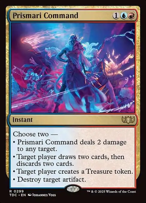 MtG Tarkir: Dragonstorm Commander Rare Prismari Command #299