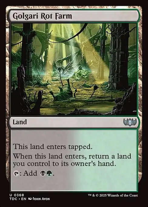 MtG Tarkir: Dragonstorm Commander Uncommon Golgari Rot Farm #368