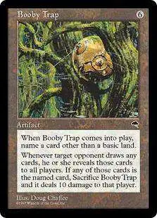 MtG Tempest Rare Booby Trap [Lightly Played]