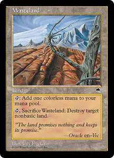 MtG Tempest Uncommon Wasteland [1997] [Moderately Played]