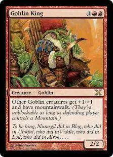 MtG 10th Edition Rare Foil Goblin King #207