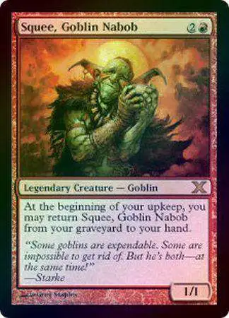 MtG 10th Edition Rare Foil Squee, Goblin Nabob #239