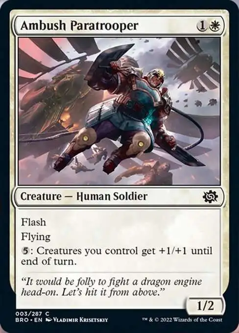 MtG The Brothers' War Common Ambush Paratrooper #3