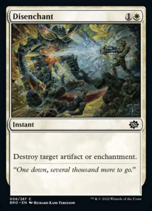 MtG The Brothers' War Common Foil Disenchant #6