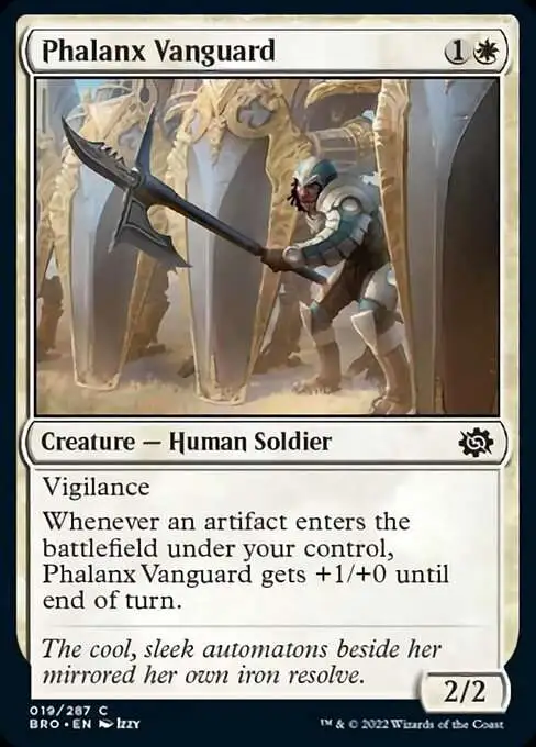 MtG The Brothers' War Common Phalanx Vanguard #19