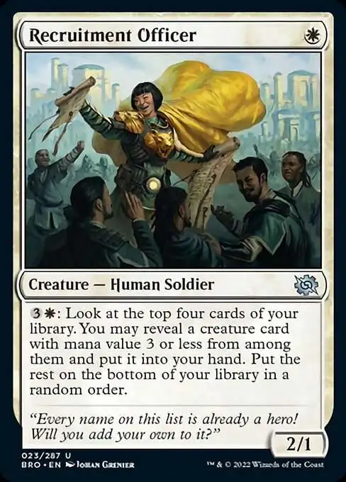 MtG The Brothers' War Uncommon Recruitment Officer #23