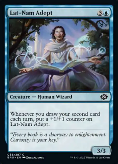 MtG The Brothers' War Common Lat-Nam Adept #56
