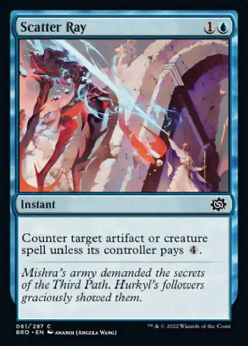 MtG The Brothers' War Common Scatter Ray #61