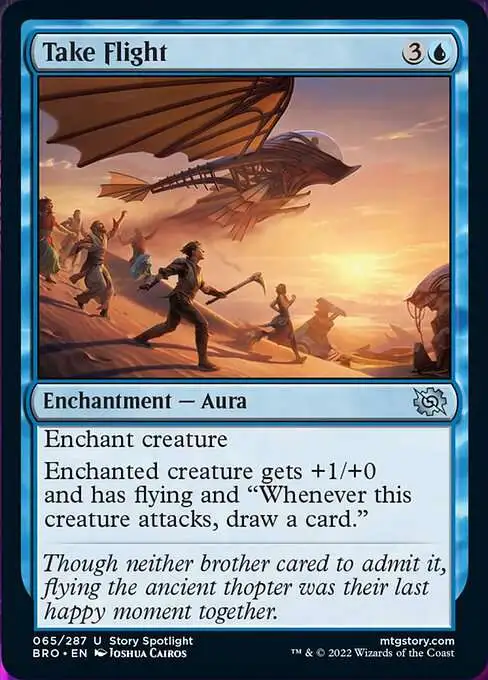 MtG The Brothers' War Uncommon Foil Take Flight #65