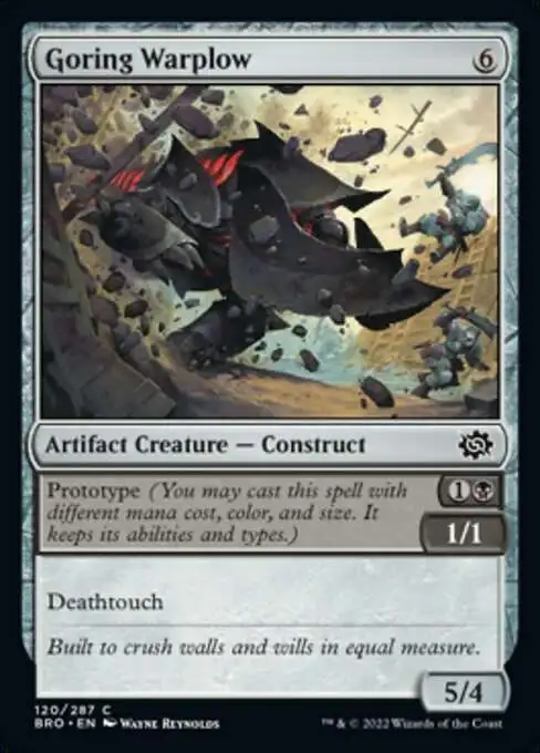MtG The Brothers' War Common Goring Warplow #120