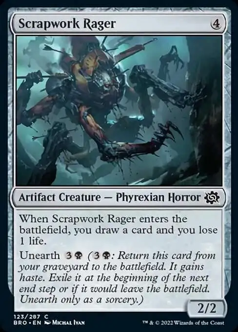 MtG The Brothers' War Common Scrapwork Rager #123