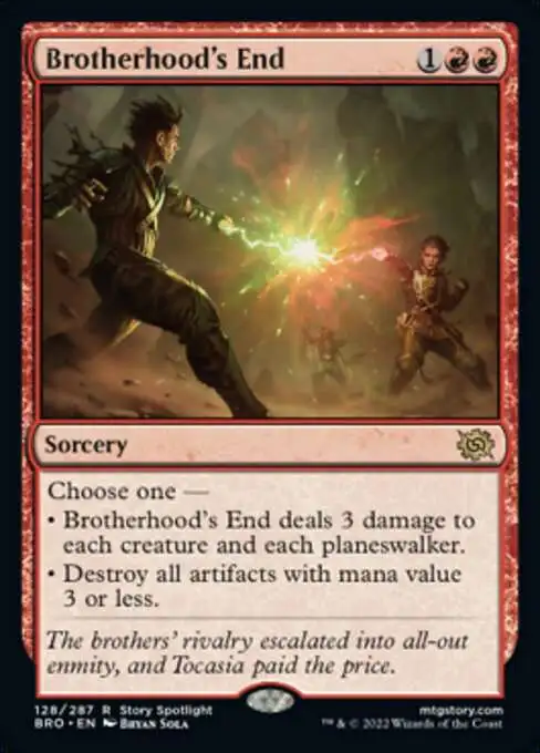 MtG The Brothers' War Rare Brotherhood's End #128