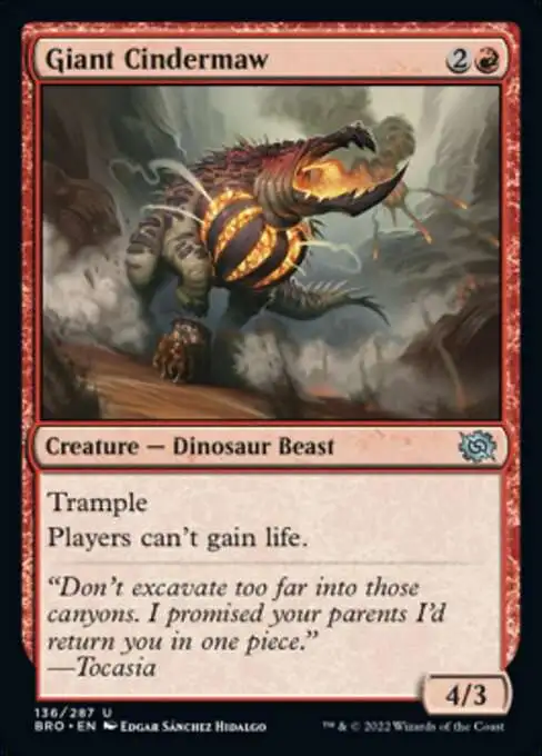 MtG The Brothers' War Uncommon Foil Giant Cindermaw #136