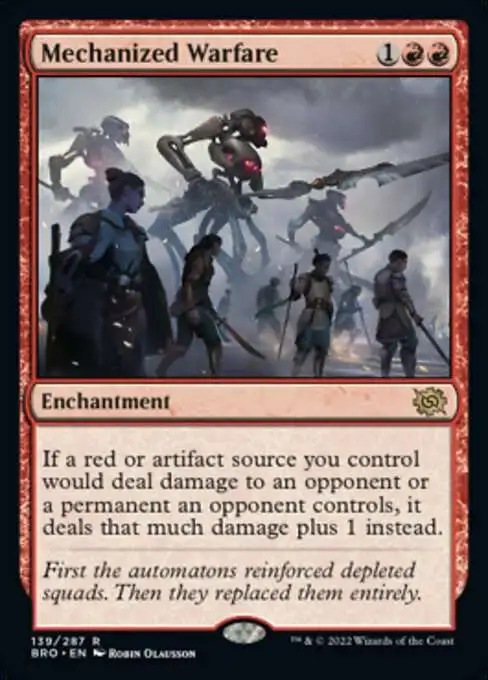 MtG The Brothers' War Rare Mechanized Warfare #139