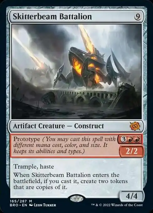 MtG The Brothers' War Mythic Rare Skitterbeam Battalion #165