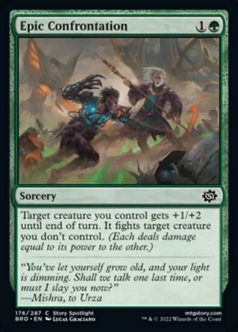 MtG The Brothers' War Common Foil Epic Confrontation #176