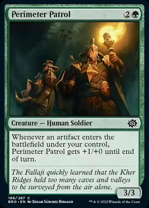 MtG The Brothers' War Common Perimeter Patrol #188