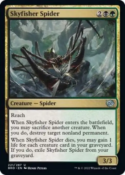 MtG The Brothers' War Uncommon Skyfisher Spider #221