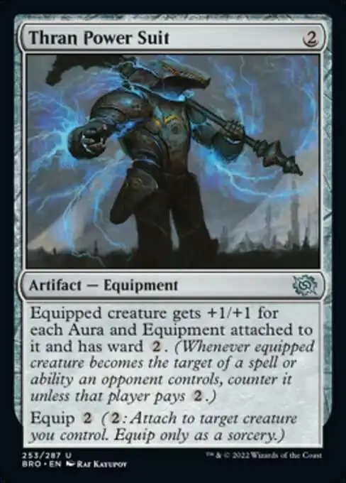 MtG The Brothers' War Uncommon Thran Power Suit #253