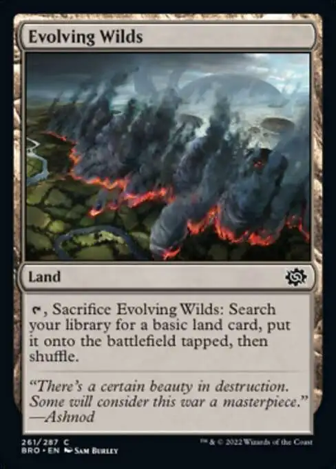 MtG The Brothers' War Common Foil Evolving Wilds #261