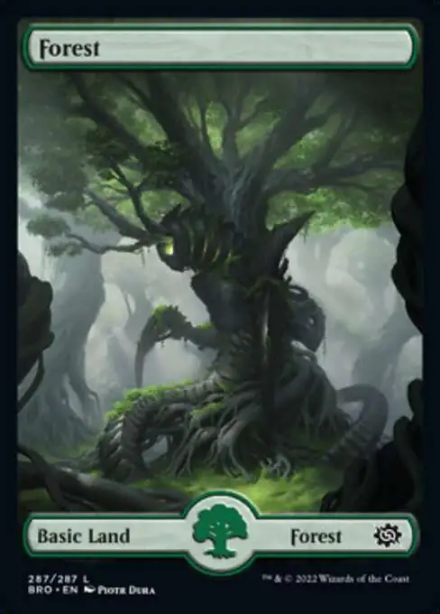 MtG The Brothers' War Common Forest #287 [Full Art V2]