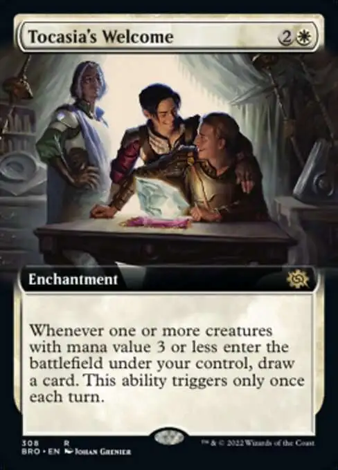 brothers war rare cards MtG The Brothers' War Rare Tocasia's Welcome #308 [Extended Art]