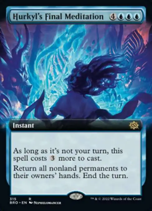 MtG The Brothers' War Rare Hurkyl's Final Meditation #315 [Extended Art]