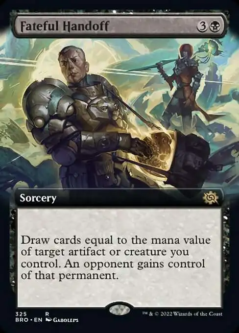 MtG The Brothers' War Rare Fateful Handoff #325 [Extended Art]