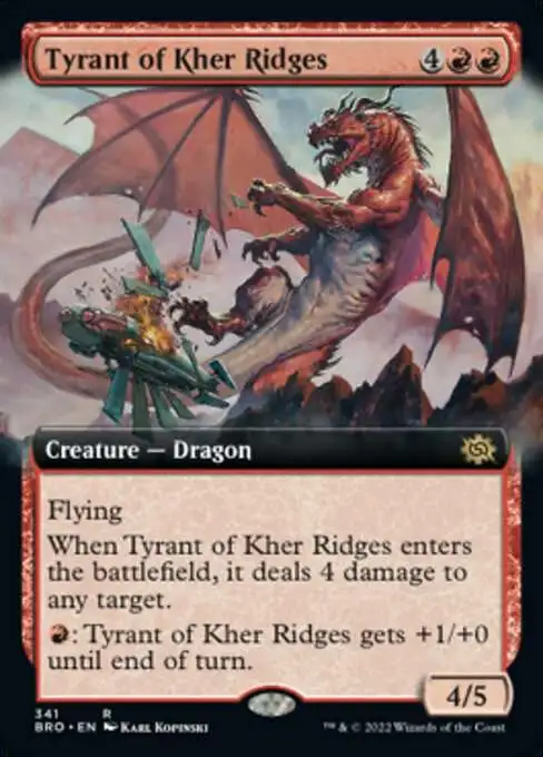 MtG The Brothers' War Rare Tyrant of Kher Ridges #341 [Extended Art]